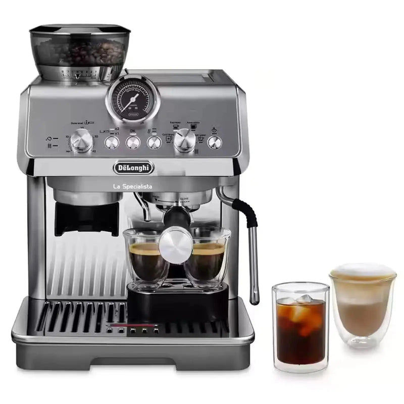 De'Longhi La Specialista Arte Evo Espresso Machine with Cold Brew in Silver EC9255M