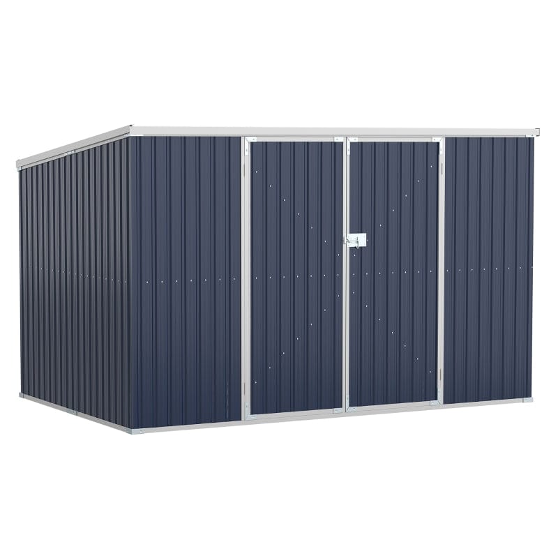 Outsunny 11' x 6' x 6' Steel Garden Storage Shed - 845-680GY