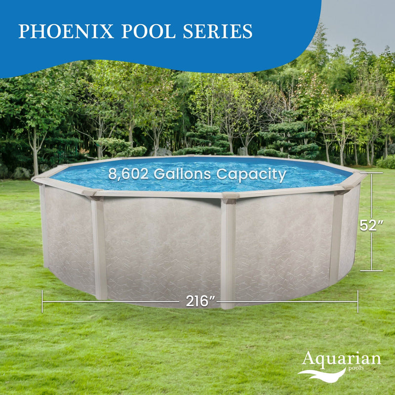 Aquarian Phoenix 18'x52" Round Steel Frame Above Ground Swimming Pool w/o Liner - 74471