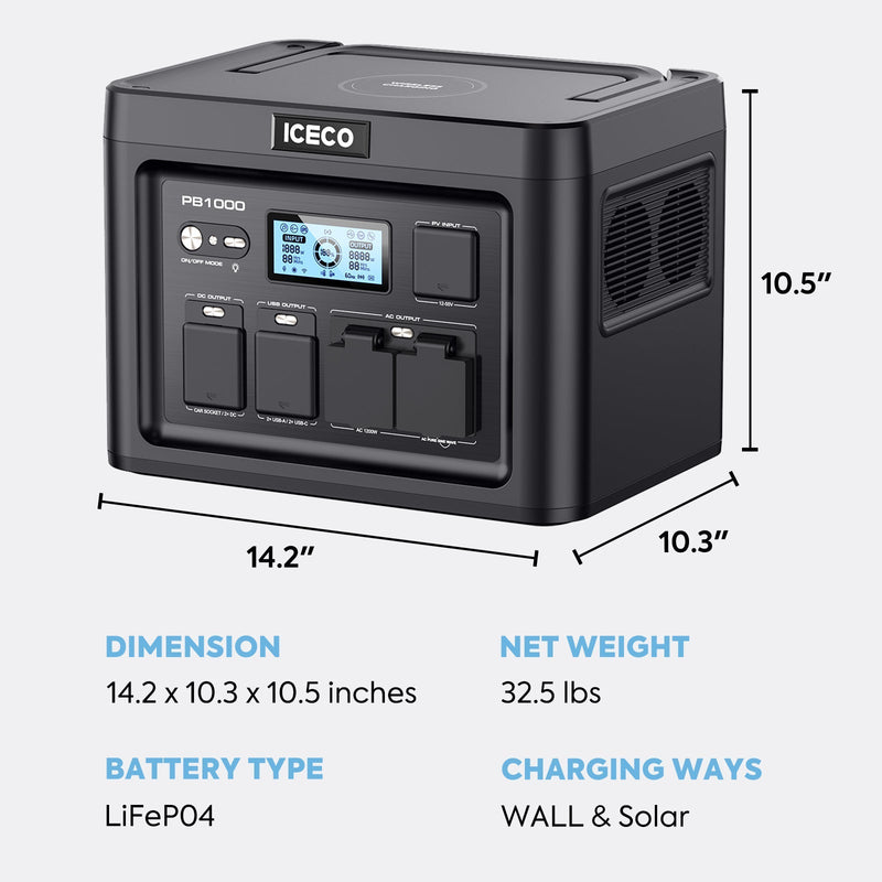 79.2QT VL75ProD 12V Robust Freezer With PB1000 Power Station | ICECO