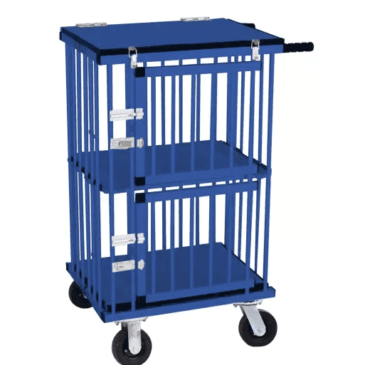 Aeolus Mini Two Berth Double Decker Dog Show Trolley - AE-KB-514AAT-SILVER