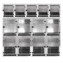 Aeolus Modular Stainless Steel Cage Bank - AE-KA-505L-2M1L