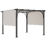 Outsunny 10' x 10' Outdoor Pergola Patio Gazebo - 84C-282WT