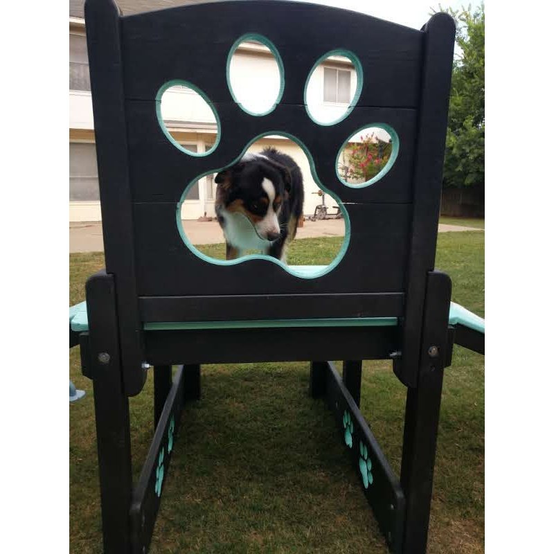 Puppy Scapes Double Ramp w/ Paw Print - PS-DRWPP