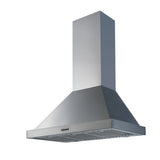 Hallman Seng Ventilation Hood 30-Inch Wall Mount with Chrome Trim