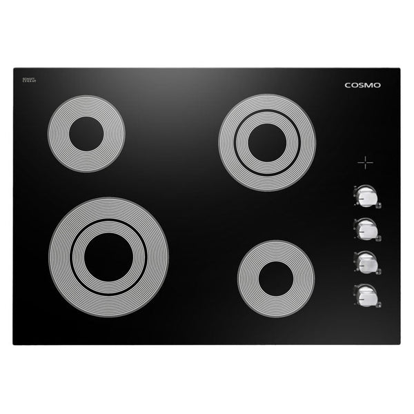 Cosmo 36" Electric Ceramic Glass Cooktop with 5 Burners, Dual Zone Elements, Hot Surface Indicator Light and Control Knobs - COS-365ECC