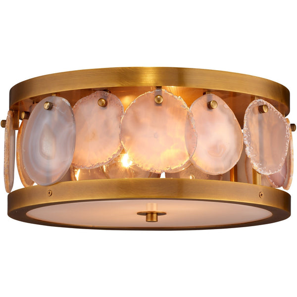 Jamie Young Small Upsala Agate Flush Mount Ceiling Light -D. 5UPSA-SMAG