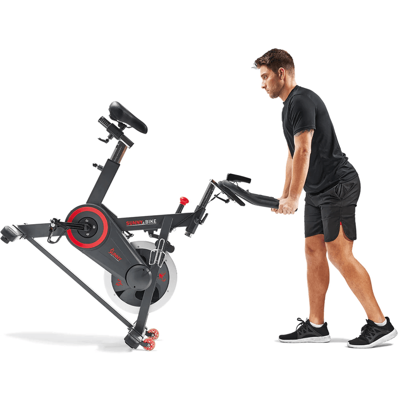 Sunny Health & Fitness Premium Indoor Cycling Smart Stationary Bike with Exclusive SunnyFit App Enhanced Bluetooth Connectivity