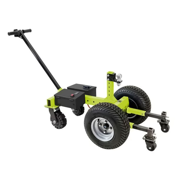 Tow Tuff 7500 Pound Capacity Electric Trailer Dolly with Pnuematic Tires, Green - 323807