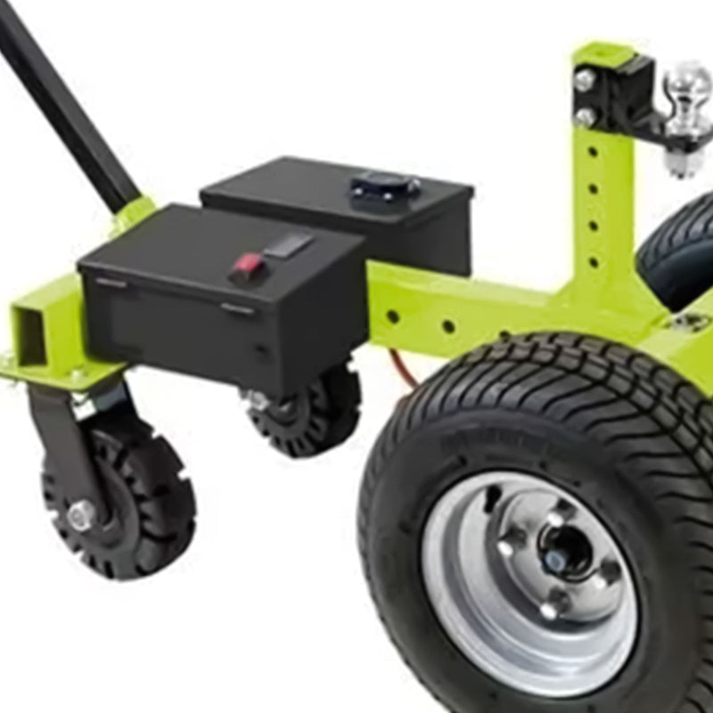 Tow Tuff 7500 Pound Capacity Electric Trailer Dolly with Pnuematic Tires, Green - 323807