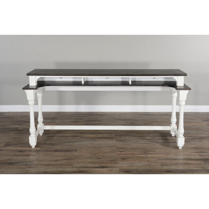 Carriage House - Console Table - White / Dark Brown - 2048EC-CT