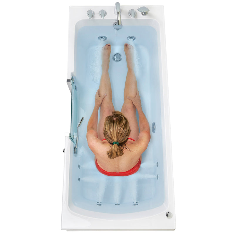 Ella's Bubble Laydown Hydro- Acrylic Walk In Bathtub (30″W x 60″L) - Backyard Provider
