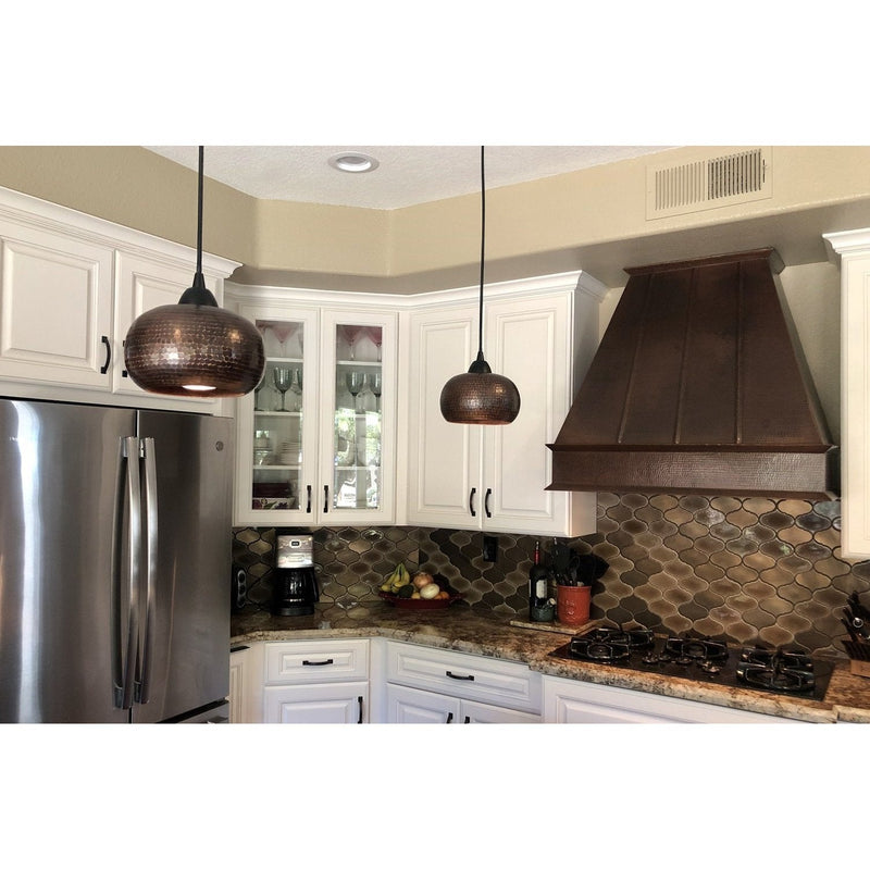 Premier Copper 38 in. Hammered Copper Wall Mounted Euro Range Hood