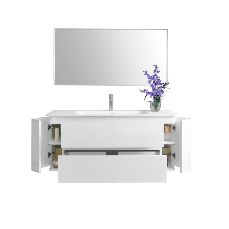 Ancerre Gwyneth Bathroom Vanity with Solid Surface Top Cabinet Set Collection - Backyard Provider