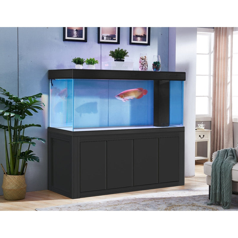 AQUA DREAM TEMPERED GLASS AQUARIUM 400 GALLON FISH TANK BLACK - AD-2320-BP