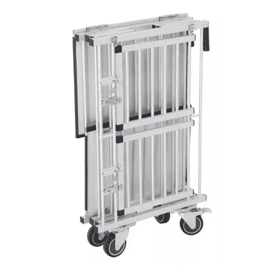 Aeolus Mini Two Berth Double Decker Dog Show Trolley - AE-KB-514AAT-SILVER