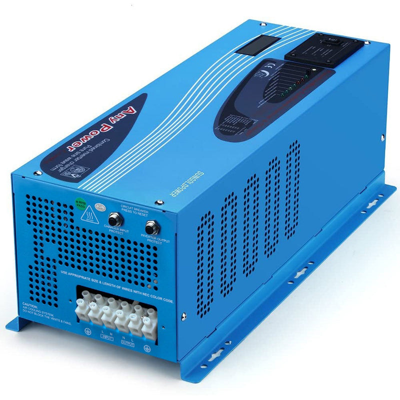 3000W DC 24V Pure Sine Wave Inverter With Charger - LFP3K24V120VSG