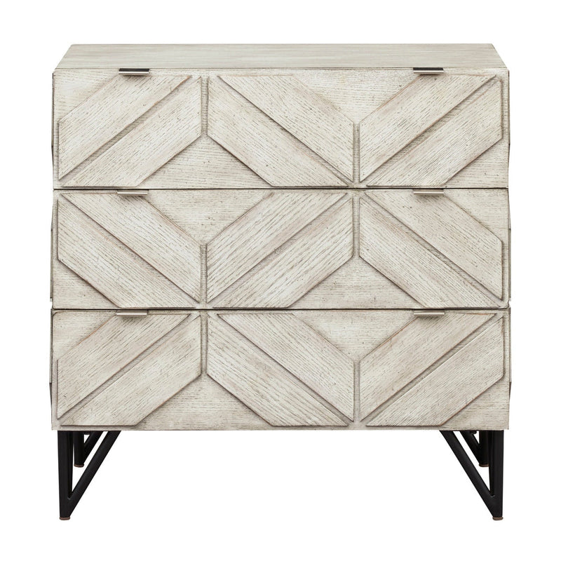 Coast2Coast Home Kimmie Three Drawer Chest Braxton White - 71142