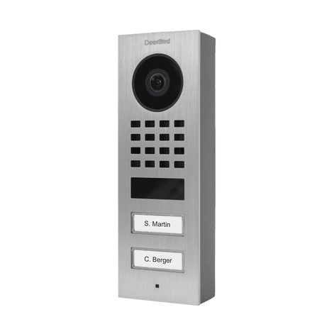 DoorBird D1101V Surface-Mount IP Video Intercom, 1 Call Button in Stainless Steel V4A - 423866751