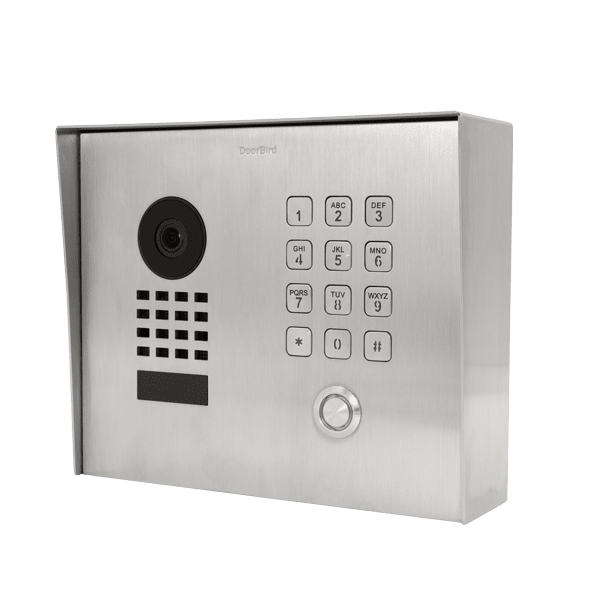 DoorBird D1101KH Classic Surface-Mount IP Video Door Station, 1 Call Button in Stainless Steel V2A - 423867536