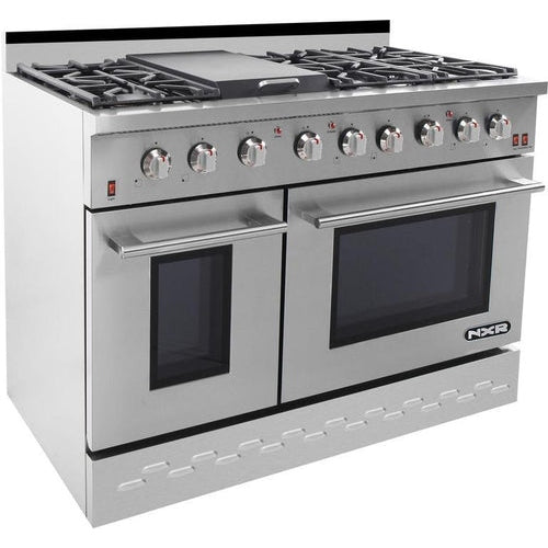 NXR 48 in. 7.2 cu.ft. Pro-Style Propane Gas Range with Convection Oven in Stainless Steel, - SC4811LP