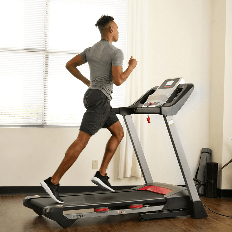 Sunny Health & Fitness Performance Treadmill with Heart Rate Monitoring, Bluetooth Speakers and Incline