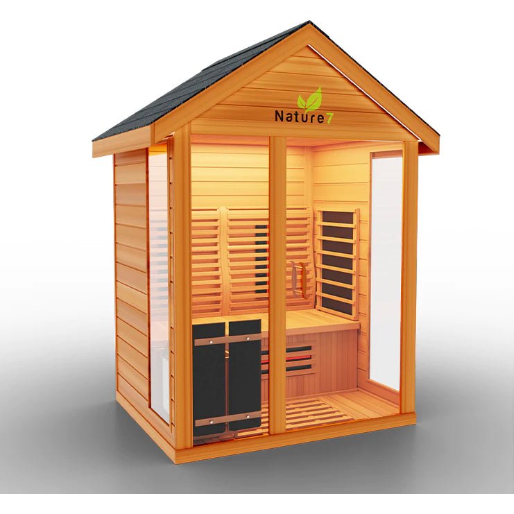 Medical Sauna Nature 7 Sauna - 4 Person Outdoor Infrared Sauna