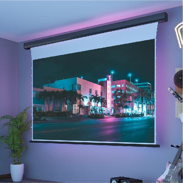 VIVIDSTORM White Motorized Tension Projector Screen