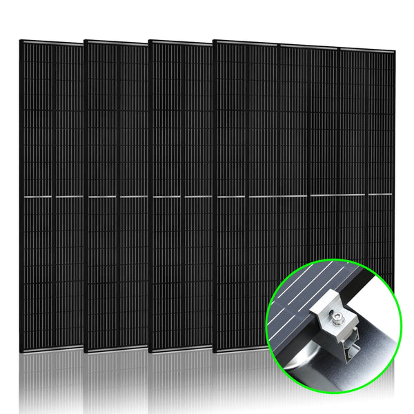 410 Watt Monocrystalline Solar Panel (4 Packs) With Solar Panel Mount Rack - Backyard Provider