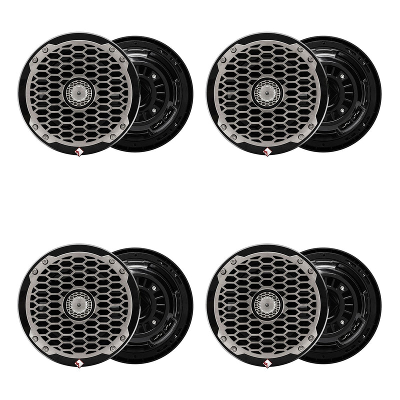 Rockford Fosgate Punch Marine 8" 200W 2Way Boat Full Range Speakers 4 Pack - 194746