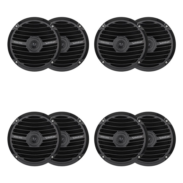 Rockford Fosgate Prime Marine 6.5" 150W 2Way Boat Full Range Speakers 4 Pack - 194518