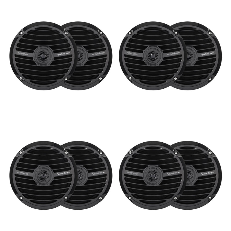 Rockford Fosgate Prime Marine 6.5" 150W 2Way Boat Full Range Speakers 4 Pack - 194518