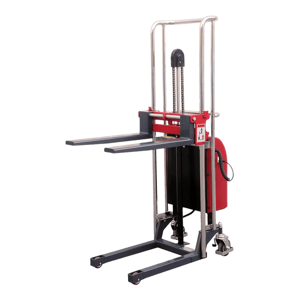 Pake Handling Tools Electric Forklift Stacker 880 lb Capacity 59" Lift Height 25.5" Fork New - PAKES01