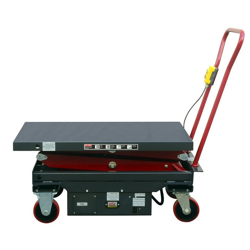 Pake Handling Tools DC Powered Double Scissor Lift Table 2000 lb Capacity 39.75 x 20.5" 19.5 - 57" Height New - PAKLT10