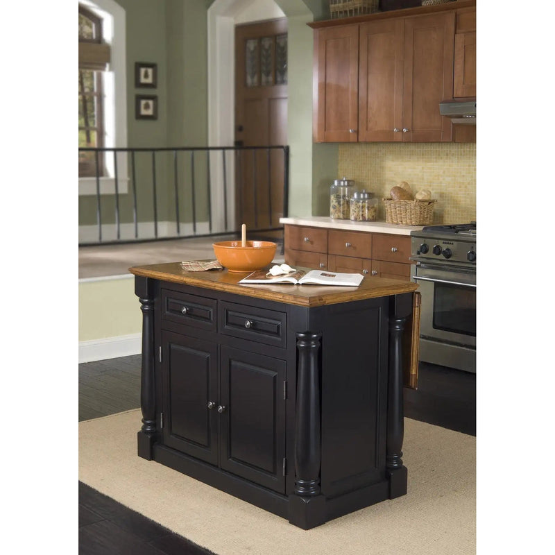 Homestyles Monarch Black Kitchen Island - 5008-94