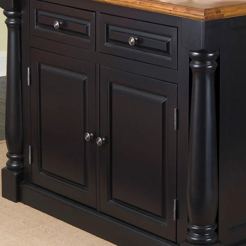 Homestyles Monarch Black Kitchen Island - 5008-94