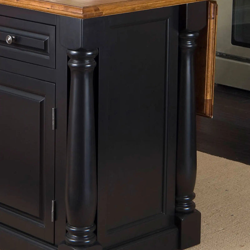 Homestyles Monarch Black Kitchen Island - 5008-94