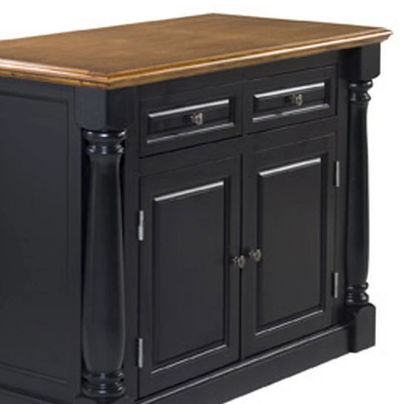 Homestyles Monarch Black Kitchen Island - 5008-94