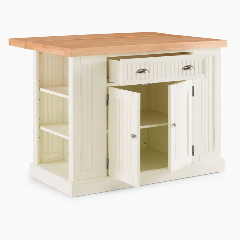 Homestyles Nantucket Off-White Kitchen Island - 5022-94N