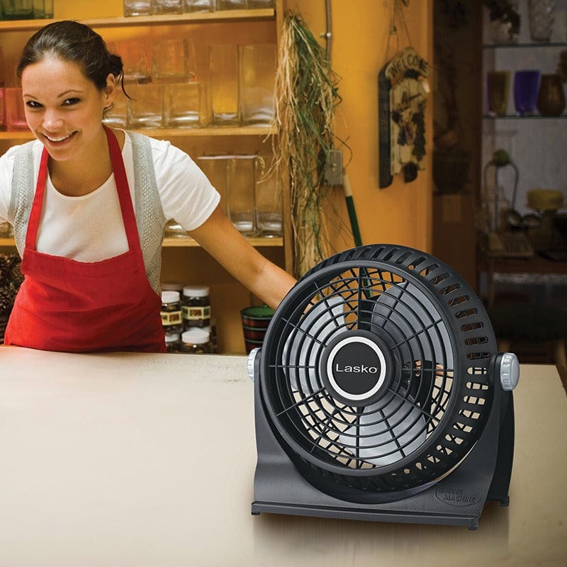 Lasko 10" Breeze Machine Pivoting Floor/Table Fan, 2 Speeds