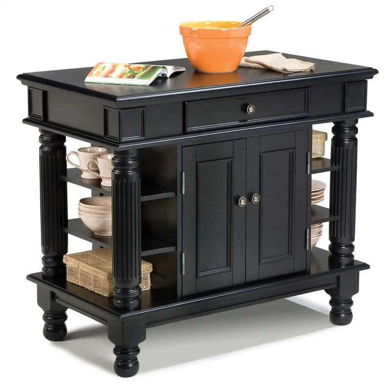 Homestyles Americana Black Kitchen Island - 5092-94