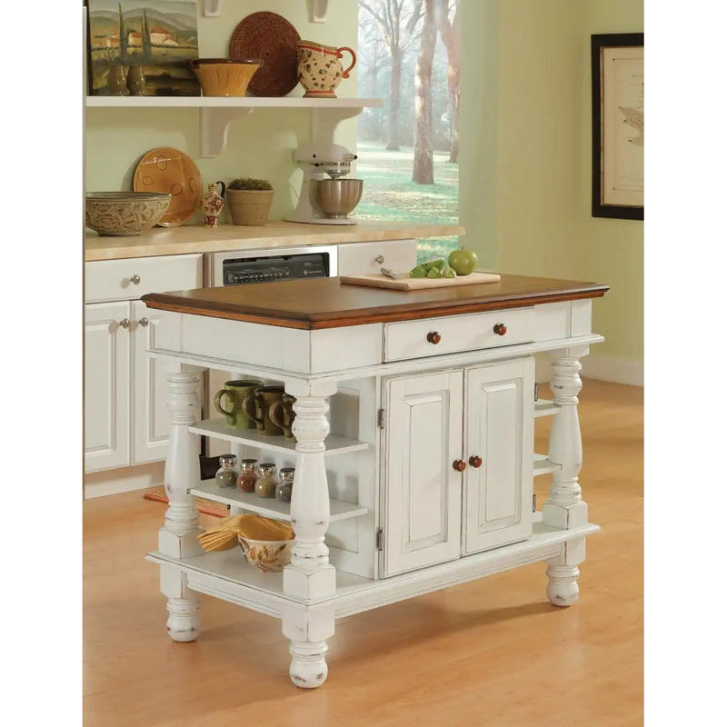 Homestyles Americana Off-White Kitchen Island - 5094-94