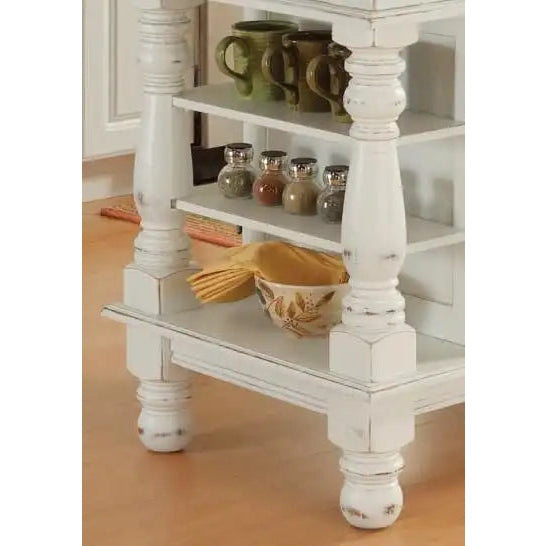 Homestyles Americana Off-White Kitchen Island - 5094-94