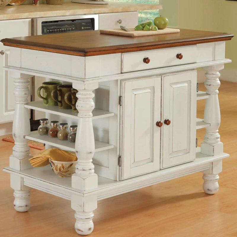 Homestyles Americana Off-White Kitchen Island - 5094-94