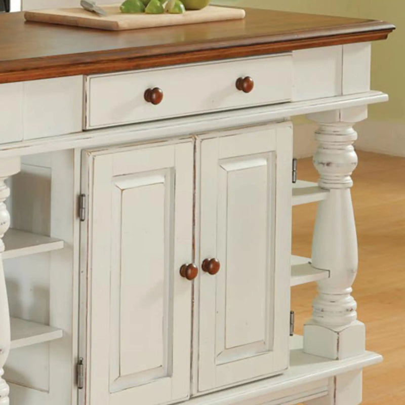 Homestyles Americana Off-White Kitchen Island - 5094-94