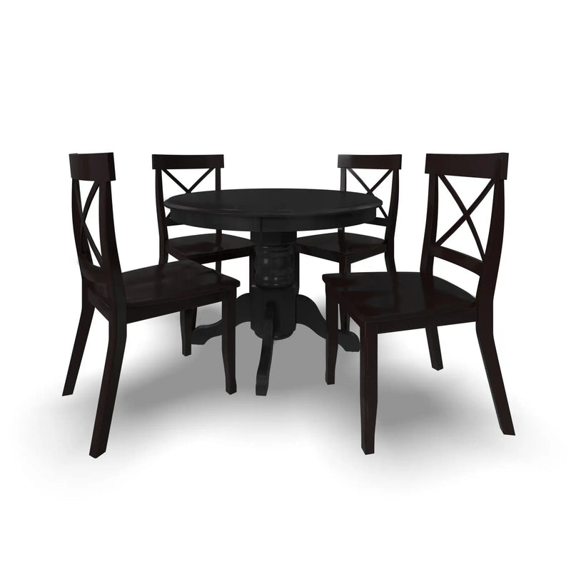 Homestyles Blair Black 5 Piece Dining Set - 5178-318