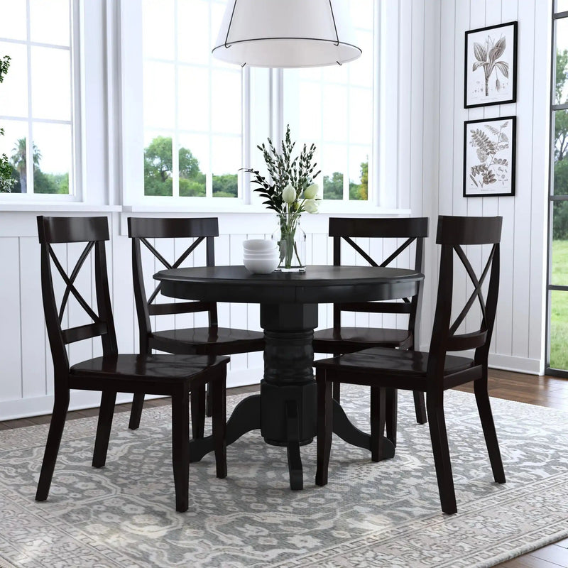 Homestyles Blair Black 5 Piece Dining Set - 5178-318