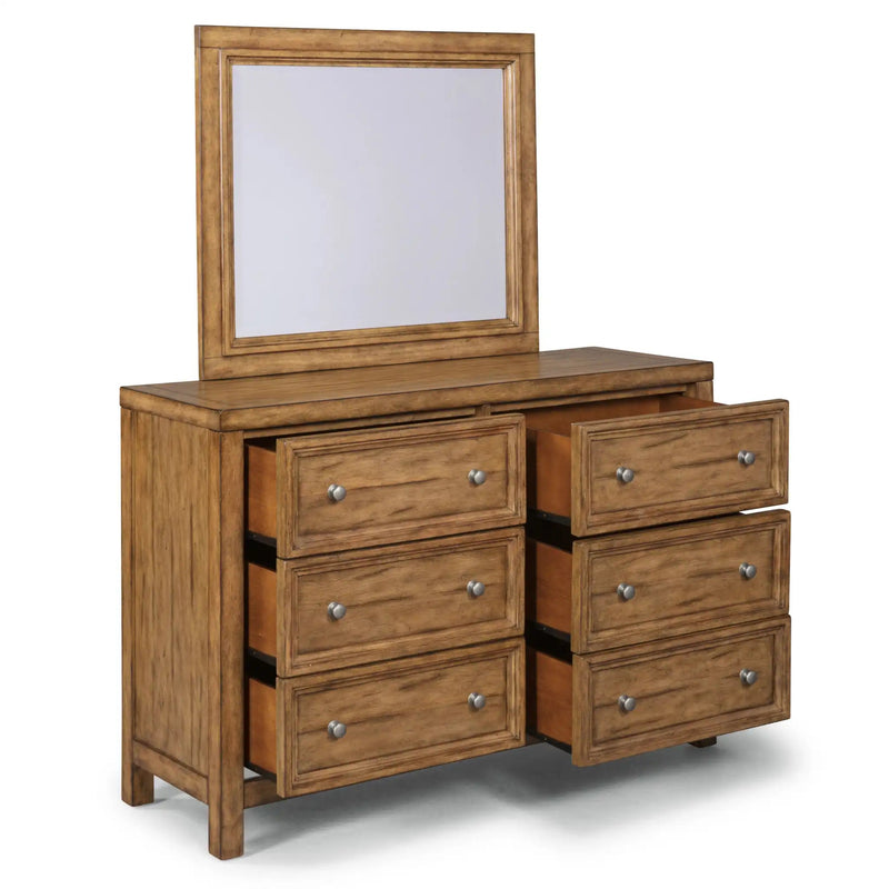 Homestyles Sedona Brown Dresser with Mirror - 5420-74