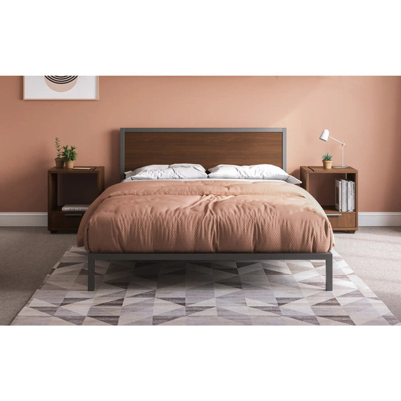 Homestyles Merge Brown Queen Bed with Two Nightstands - 5450-5015