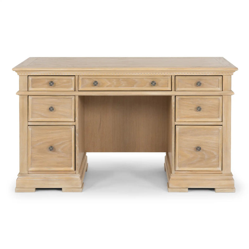 Homestyles Manor House Brown Pedestal Desk - 5504-18